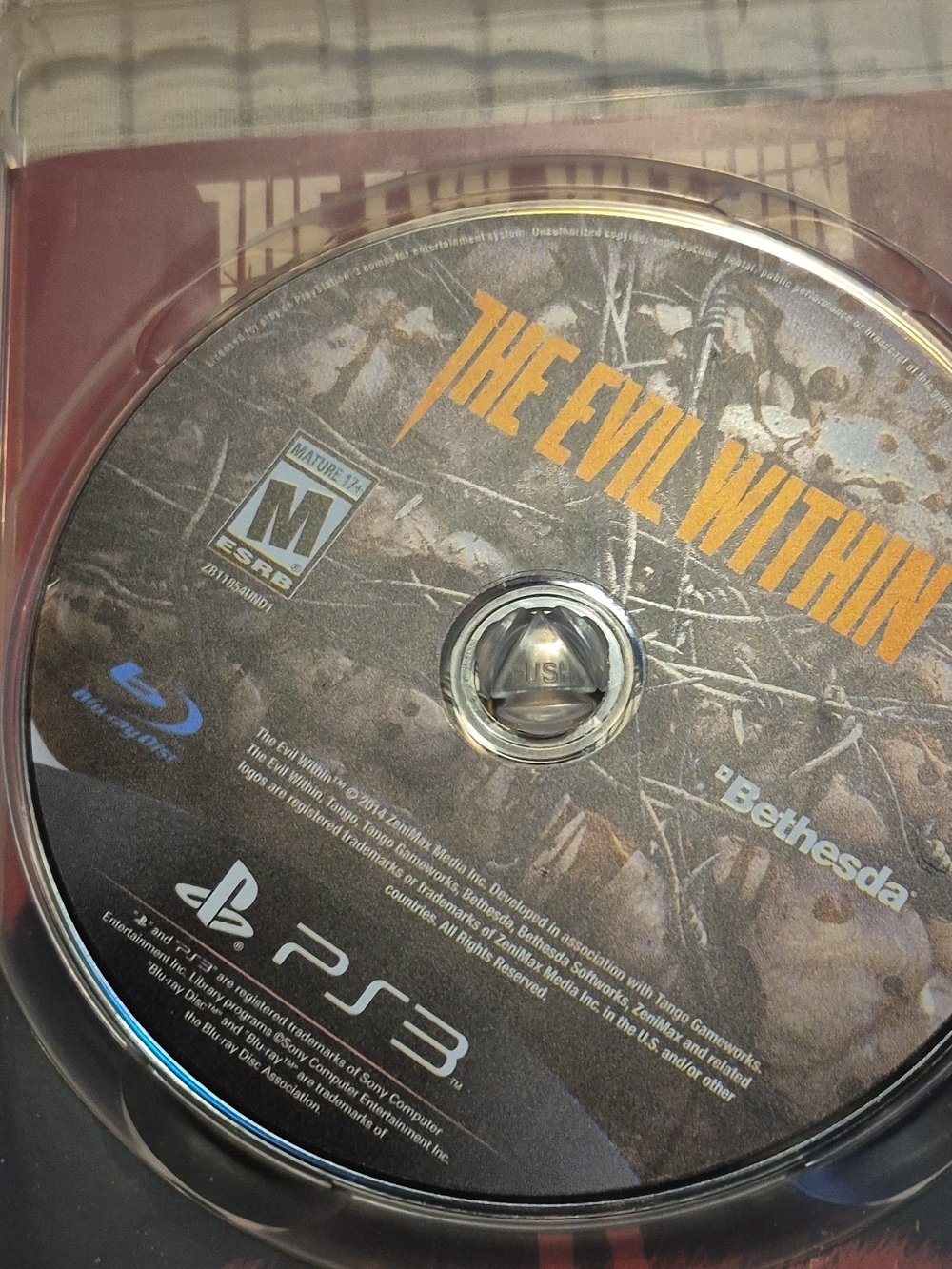 The Evil Within PS3 Game Disc - Black